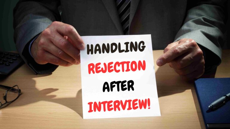 How to Handle Job Rejection after Interview